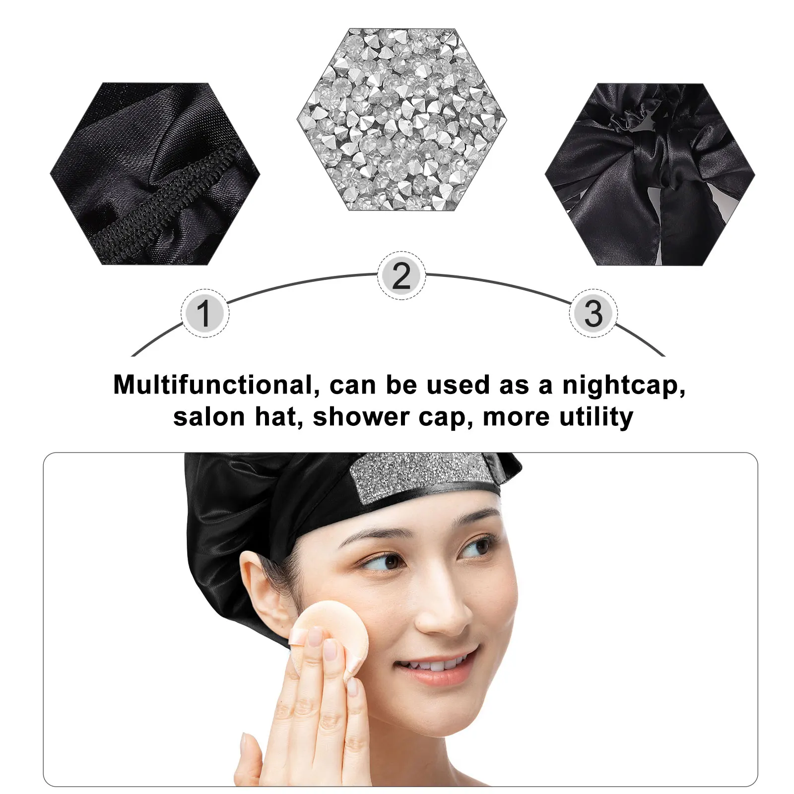 1pc Glitter Double Layer Bath Cap For Long Hair Women Non Slip Sleeping Hat Shower Cap Loose Hair Yoga Gym Makeup
1pc Glitter Double Layer Bath Cap For Long Hair Women Non Slip Sleeping Hat Shower Cap Loose Hair Yoga Gym Makeup