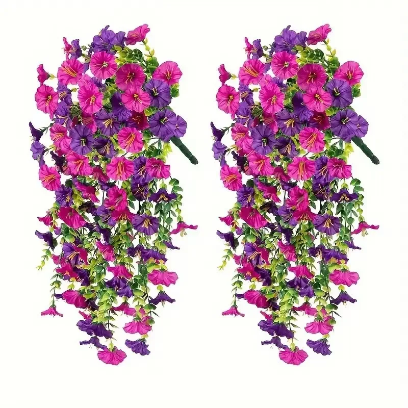 2pcs UV-Resistant Artificial Morning Glory & Eucalyptus Hanging Decor - Perfect for Home Garden Weddings Versatile Outdoor
2pcs UV-Resistant Artificial Morning Glory & Eucalyptus Hanging Decor - Perfect for Home Garden Weddings Versatile Outdoor