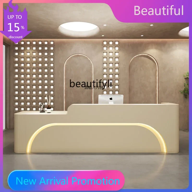 zJMilk Tea Beauty Salon Cashier Clothing Store Bar Simple Modern Company Front Desk Arc Hotel Reception Counter
zJMilk Tea Beauty Salon Cashier Clothing Store Bar Simple Modern Company Front Desk Arc Hotel Reception Counter