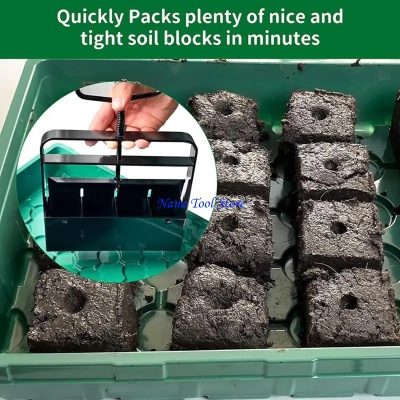31GJ Soil Blocker 4 Cell Blocker Soil Block Maker Manual Handheld Soil Blocking
31GJ Soil Blocker 4 Cell Blocker Soil Block Maker Manual Handheld Soil Blocking