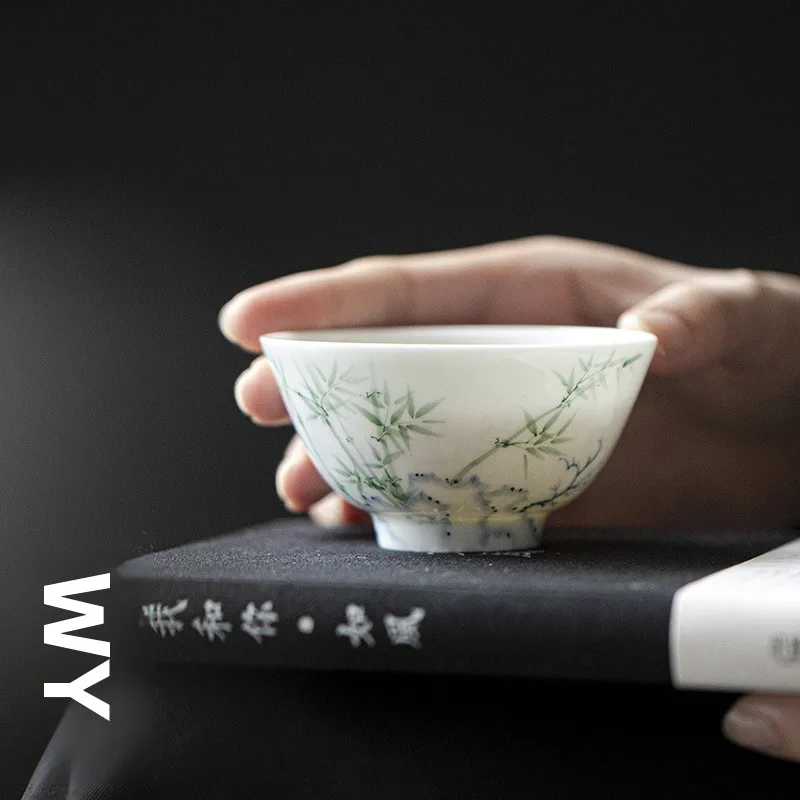 Thin-walled Chinese-sle Hand-painted Bamboo Tea Cup Underglaze Cerc Drinking Cup Vintage Sle Dehua Origin
Thin-walled Chinese-sle Hand-painted Bamboo Tea Cup Underglaze Cerc Drinking Cup Vintage Sle Dehua Origin
