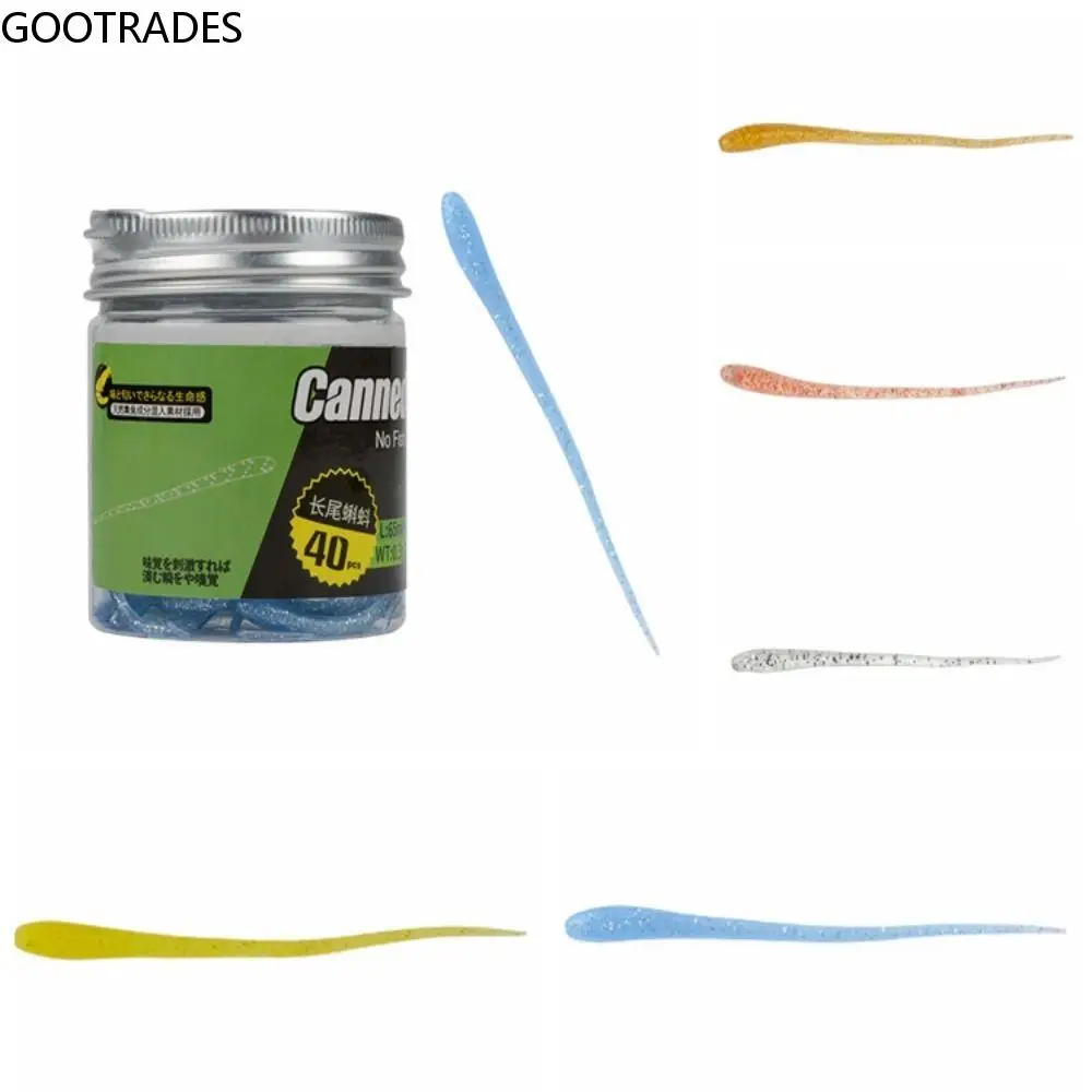 40Pcs Portable Long Tailed Tadpole Soft Bait Biomimetic Fake Bait Fishing Accessoriess
40Pcs Portable Long Tailed Tadpole Soft Bait Biomimetic Fake Bait Fishing Accessoriess