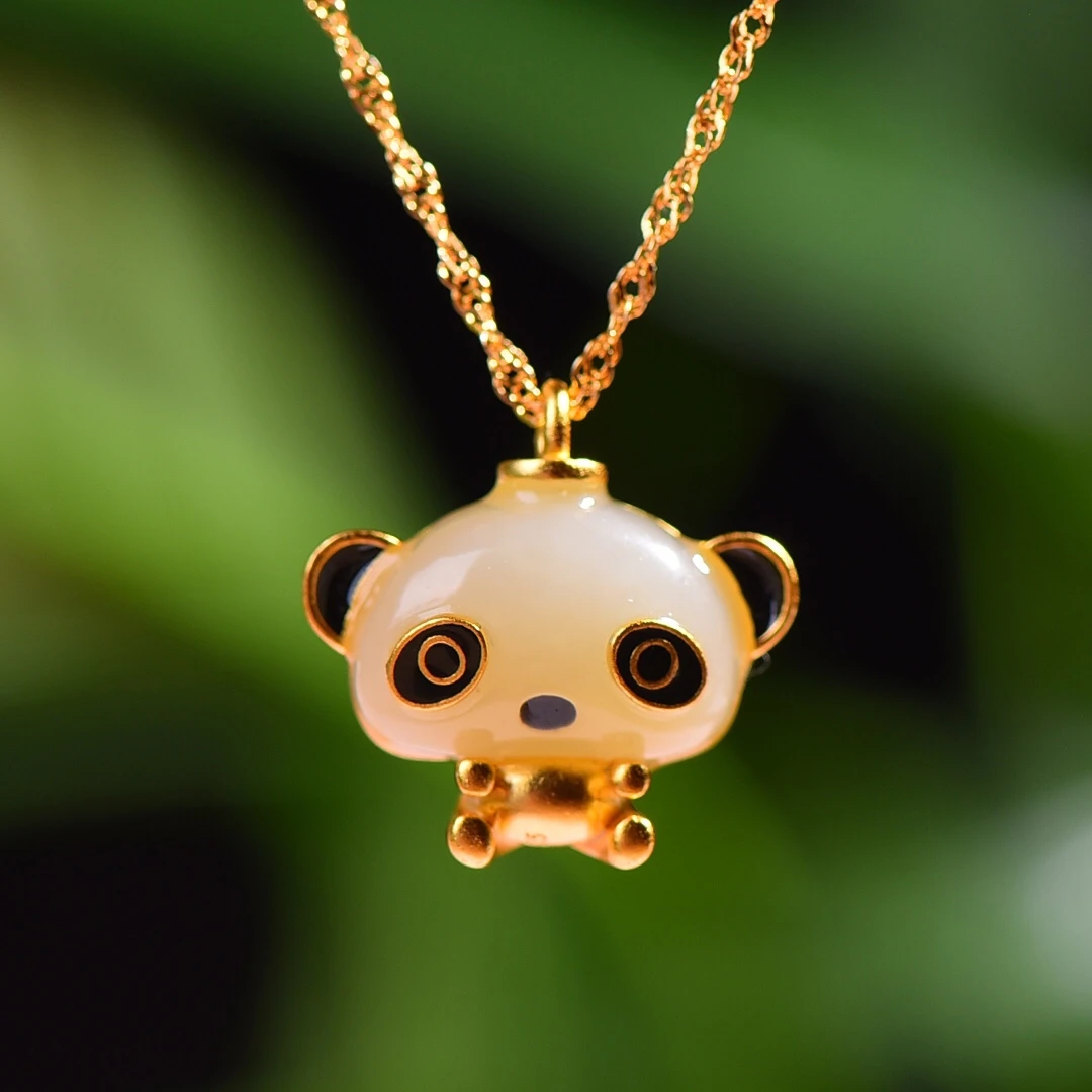 925 Sterling Silver Jade Necklace Women Fine Jewelry Accessories Chinese Nephrite Hetian Jade S925 Silver Panda Pendant Necklace
925 Sterling Silver Jade Necklace Women Fine Jewelry Accessories Chinese Nephrite Hetian Jade S925 Silver Panda Pendant Necklace