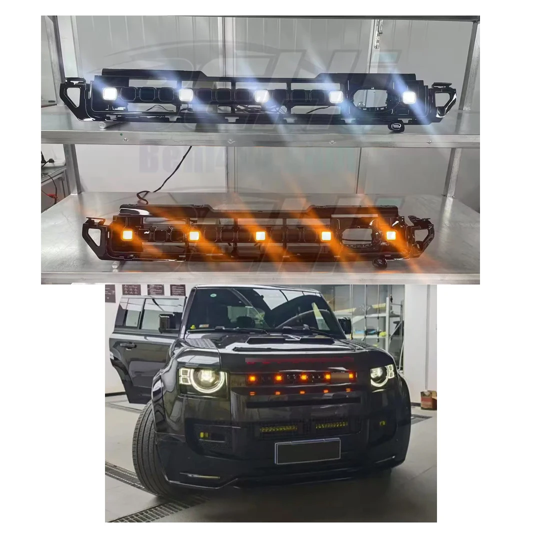 For Land Rover Defender 2020+ Base Car Grille Upgrade OCTA Styler Grille with Lights Low to High Auto Lights Center Grille
For Land Rover Defender 2020+ Base Car Grille Upgrade OCTA Styler Grille with Lights Low to High Auto Lights Center Grille