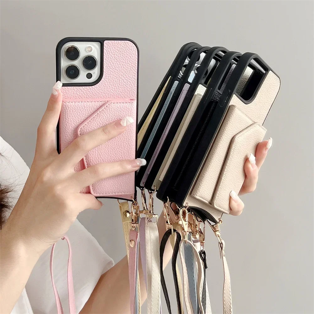 Crossbody Wallet Phone Case Card Holder Lanyard Strap Shockproof Leather Cover For IPhone 14 13 12 11 Pro Max
Crossbody Wallet Phone Case Card Holder Lanyard Strap Shockproof Leather Cover For IPhone 14 13 12 11 Pro Max
