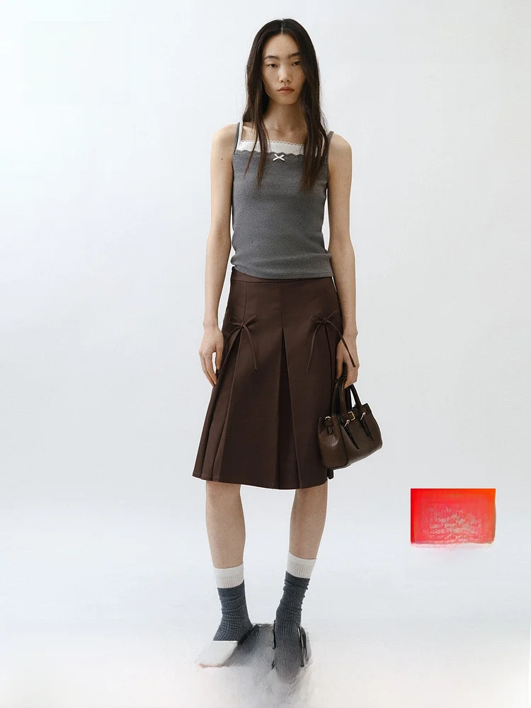 Summer New Knot Decoration Pleated Half Skirt Women's Fashion A-Line Skirt Standard Waist Polyester Cotton Blend
Summer New Knot Decoration Pleated Half Skirt Women's Fashion A-Line Skirt Standard Waist Polyester Cotton Blend