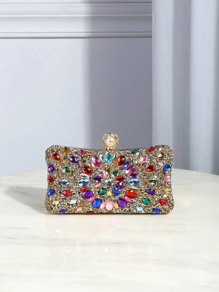 Multicolor Rhinestone Glittering Evening Clutch Bag For Women Prom Bridal Cheongsam Fashion Handbag
Multicolor Rhinestone Glittering Evening Clutch Bag For Women Prom Bridal Cheongsam Fashion Handbag