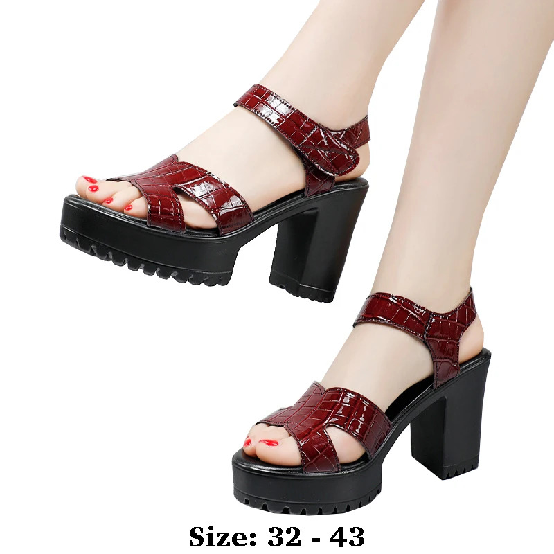 High quality summer leather sandals for women 6cm 8cm 10cm high heel new 2025 32 33 open toe elegant fashion shoe white red
High quality summer leather sandals for women 6cm 8cm 10cm high heel new 2025 32 33 open toe elegant fashion shoe white red