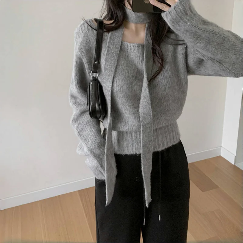 Retro Ne Hanging Sa One-oulder Knitted Sweater Women's Soft Pure Color Versatile Top Autumn New Sle Commute Sle
Retro Ne Hanging Sa One-oulder Knitted Sweater Women's Soft Pure Color Versatile Top Autumn New Sle Commute Sle
