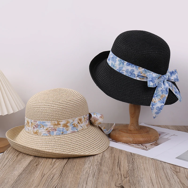 Fashionable Breathable Brimmed Hat with Butterfly Knot Comfortable for Outdoor Travel Beach Vacation Sunshade And UV Protection
Fashionable Breathable Brimmed Hat with Butterfly Knot Comfortable for Outdoor Travel Beach Vacation Sunshade And UV Protection