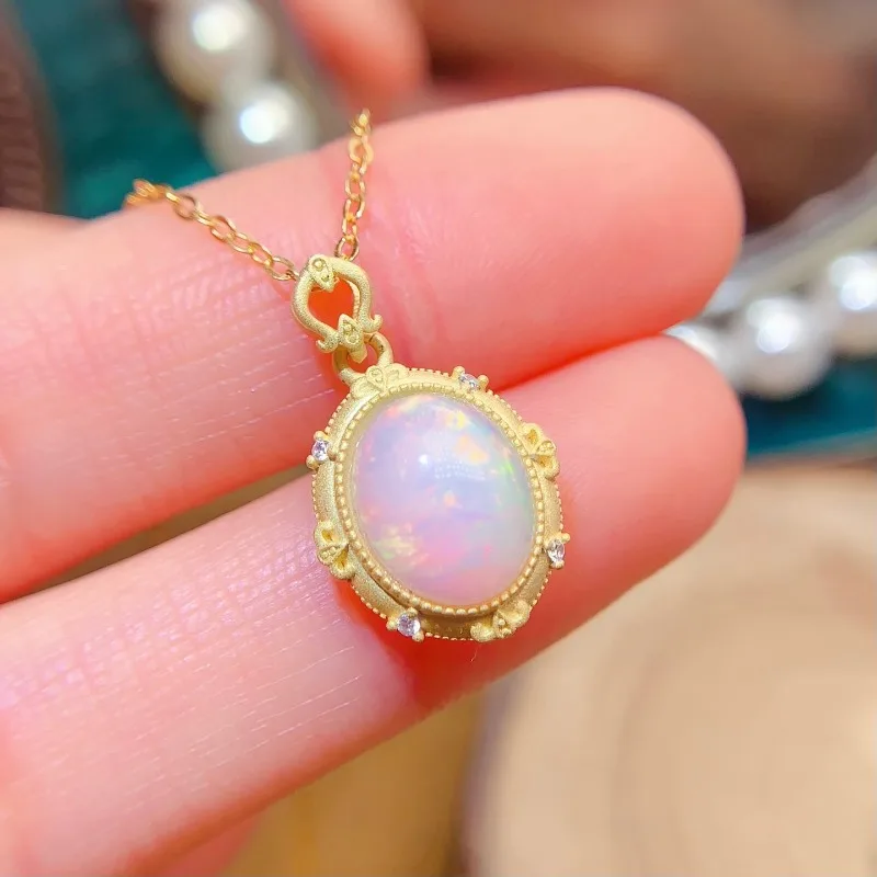 925 Silver Hollow-out Design Pendant Natural Opal 8x10mm Pendant with Certificate 6mm*8mm Genuine Opal Jewelry
925 Silver Hollow-out Design Pendant Natural Opal 8x10mm Pendant with Certificate 6mm*8mm Genuine Opal Jewelry
