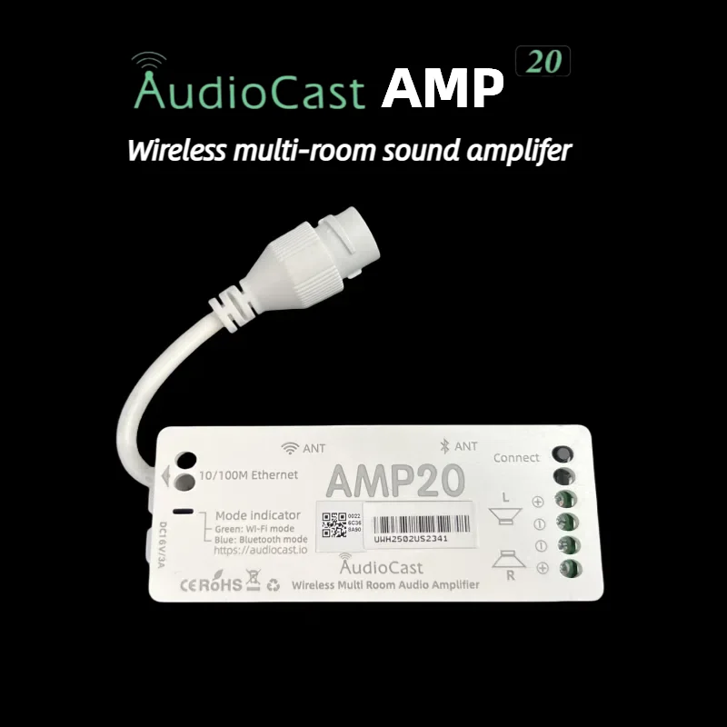Audiocast Amp20 Amp Streaming Wireless Multi Room Streaming Youtube Music And Apple Music IEAST Dynamic Sample Rate Output
Audiocast Amp20 Amp Streaming Wireless Multi Room Streaming Youtube Music And Apple Music IEAST Dynamic Sample Rate Output