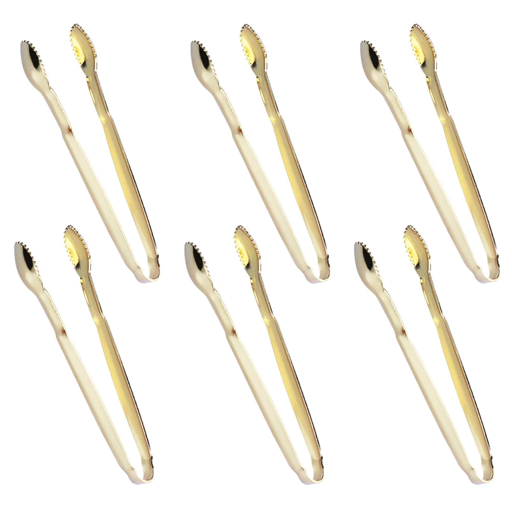 6 Pcs Stainless Steel Sugar Cube Clip Tongs Metal Kitchen Cocktail Ice Mini Dollhouse Serving
6 Pcs Stainless Steel Sugar Cube Clip Tongs Metal Kitchen Cocktail Ice Mini Dollhouse Serving