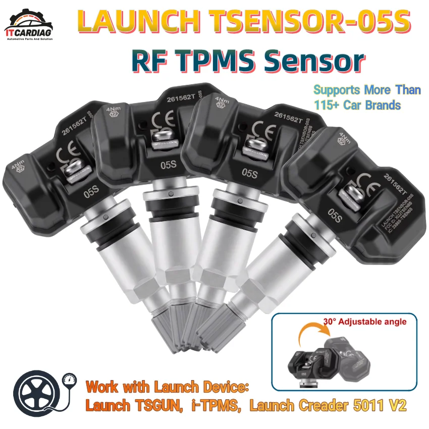 Launch TSENSOR-05S RF TPMS Sensor 315MHz 433MHz Car Tire Pressure Repair Tool Work with LAUNCH CRT5011E I-TPMS TSGUN Unlimited
Launch TSENSOR-05S RF TPMS Sensor 315MHz 433MHz Car Tire Pressure Repair Tool Work with LAUNCH CRT5011E I-TPMS TSGUN Unlimited