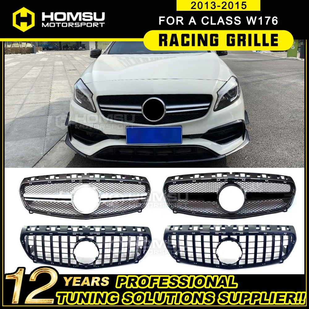 A45 style front grille front mesh for A-Class W176 A45 Grille A180 A200 A220 A250 Before facelift 2013 2014 2015
A45 style front grille front mesh for A-Class W176 A45 Grille A180 A200 A220 A250 Before facelift 2013 2014 2015