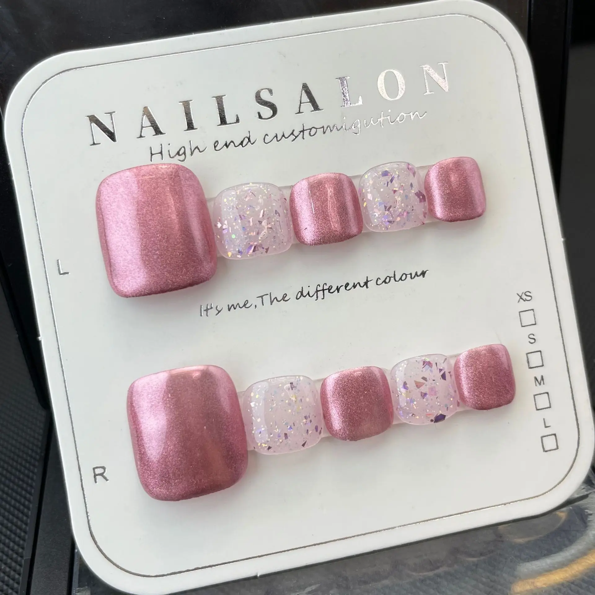 10 pcs Luxury Handmade Press on Nails Short Square Pink Sweetheart Design False Nails with 4-PIECE Tool Adhesive Nail Glue Tabs
10 pcs Luxury Handmade Press on Nails Short Square Pink Sweetheart Design False Nails with 4-PIECE Tool Adhesive Nail Glue Tabs