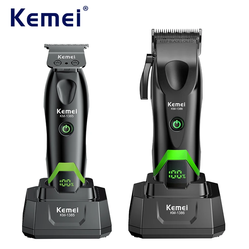 Kemei Clippers Professional Hair Clippers External Rotor Brushless Motor Hair Trimmers 7500RPM Hair Clippers Men KM-1385 KM-1386
Kemei Clippers Professional Hair Clippers External Rotor Brushless Motor Hair Trimmers 7500RPM Hair Clippers Men KM-1385 KM-1386