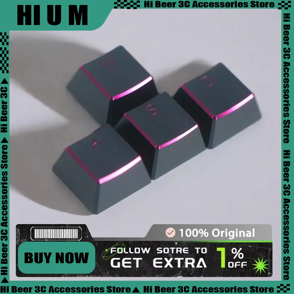 HI U M Keycaps Translucent Edge Customized Aluminum Alloy Gaming Metal Mechanical Keyboard Keycaps PC Gamer Accessories Man Gift
HI U M Keycaps Translucent Edge Customized Aluminum Alloy Gaming Metal Mechanical Keyboard Keycaps PC Gamer Accessories Man Gift