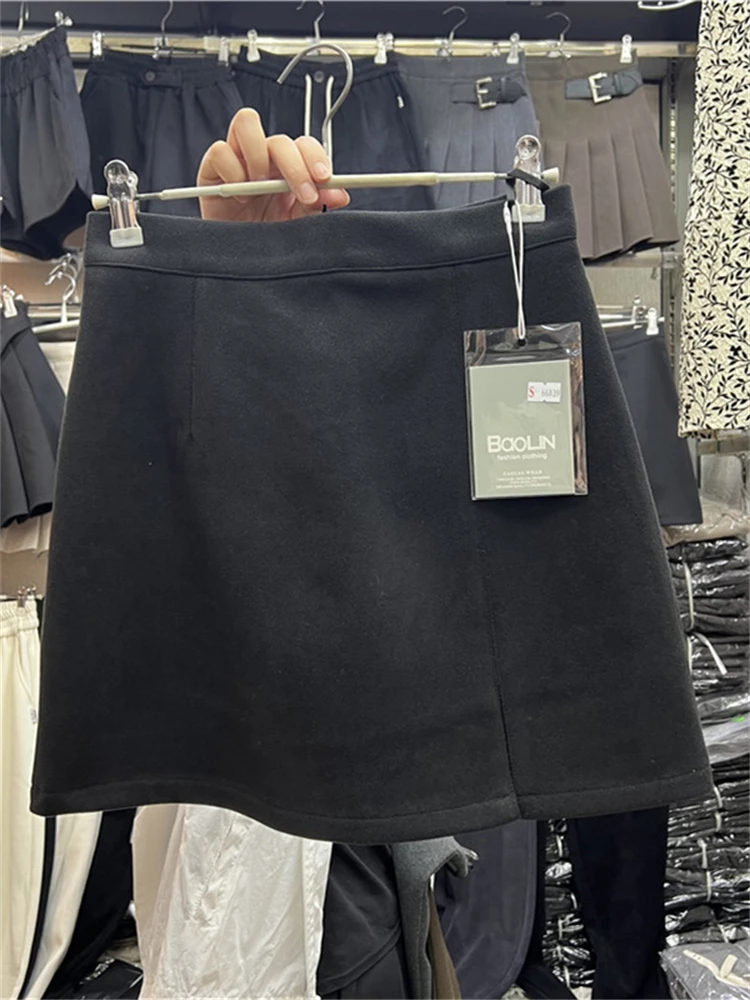 Юбка А-силуэта с высокой талией для женщин больших размеров, весна-осень, новая коллекция, с разрезом, шерстяная, в корейском стиле, однотонная, для офиса
Юбка А-силуэта с высокой талией для женщин больших размеров, весна-осень, новая коллекция, с разрезом, шерстяная, в корейском стиле, однотонная, для офиса