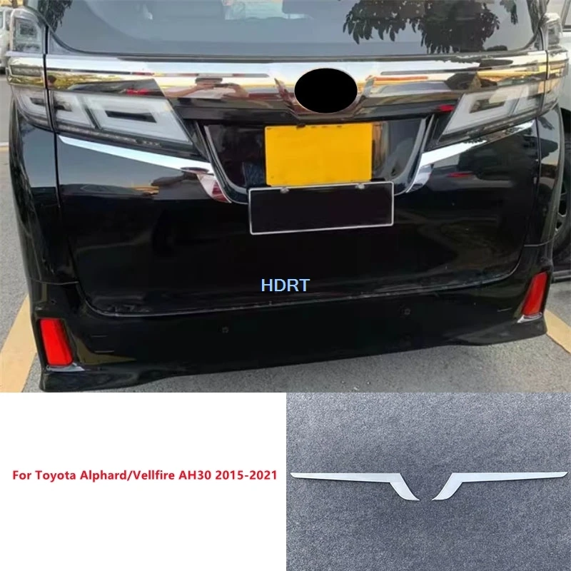 Для Toyota Alphard/Vellfire AH30 2015-2021: Аксессуары для стайлинга автомобиля, внешняя наклейка, накладка на задний багажник, накладка на номерной рамку, декоративная накладка на крышку багажника
Для Toyota Alphard/Vellfire AH30 2015-2021: Аксессуары для стайлинга автомобиля, внешняя наклейка, накладка на задний багажник, накладка на номерной рамку, декоративная накладка на крышку багажника
