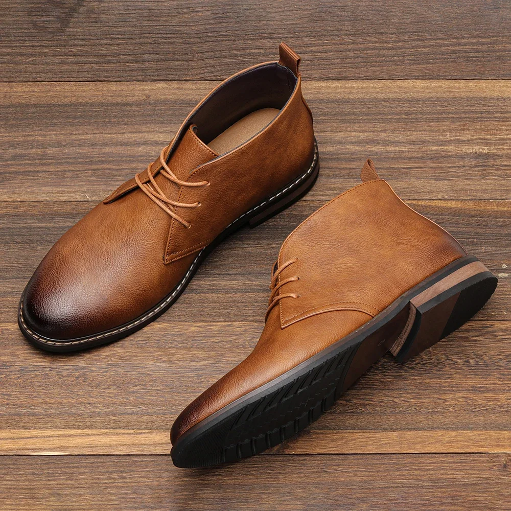 PopRetro Men Ankle Boots Brand Plus Size Desert Boots Comfortable Leather Boots For Men
PopRetro Men Ankle Boots Brand Plus Size Desert Boots Comfortable Leather Boots For Men