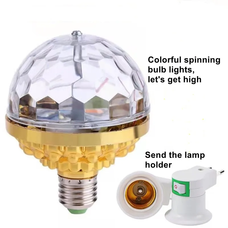 Colorful E27 Rotating Atmosphere 360 Magic Ball Bulb Aautomatic Stage Effect LED Lamp Night Light For DJ Disco KTV Dance Party
Colorful E27 Rotating Atmosphere 360 Magic Ball Bulb Aautomatic Stage Effect LED Lamp Night Light For DJ Disco KTV Dance Party