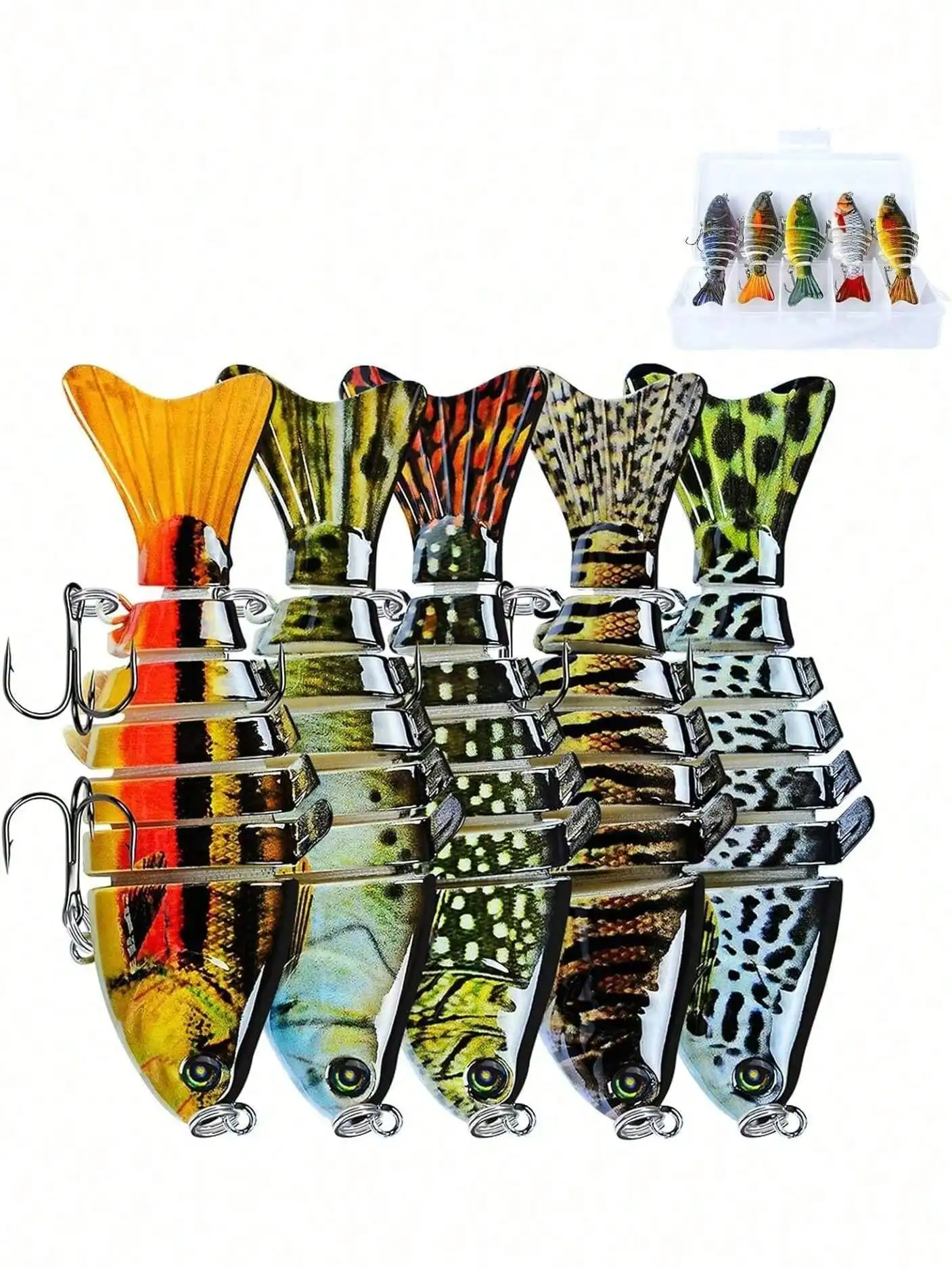Fishing Lures Multi Jointed Fish Fishing Kits Slow Sinking Lifelike Swimbait Freshwater And Saltwater Crankbaits For Bass Trout Bass Lures Winter Christmas Gift
Fishing Lures Multi Jointed Fish Fishing Kits Slow Sinking Lifelike Swimbait Freshwater And Saltwater Crankbaits For Bass Trout Bass Lures Winter Christmas Gift