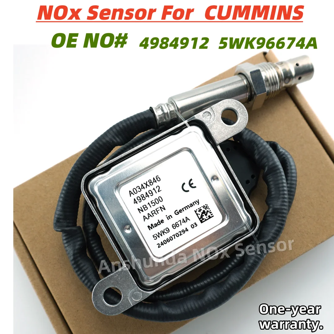 4984912 NOX Sensor 5WK96674A 5WK9 6674A Nitrogen Oxide Sensor 12V 2013-18 11.9L 15L ISX15 Freightliner Kenworth For CUMMINS
4984912 NOX Sensor 5WK96674A 5WK9 6674A Nitrogen Oxide Sensor 12V 2013-18 11.9L 15L ISX15 Freightliner Kenworth For CUMMINS