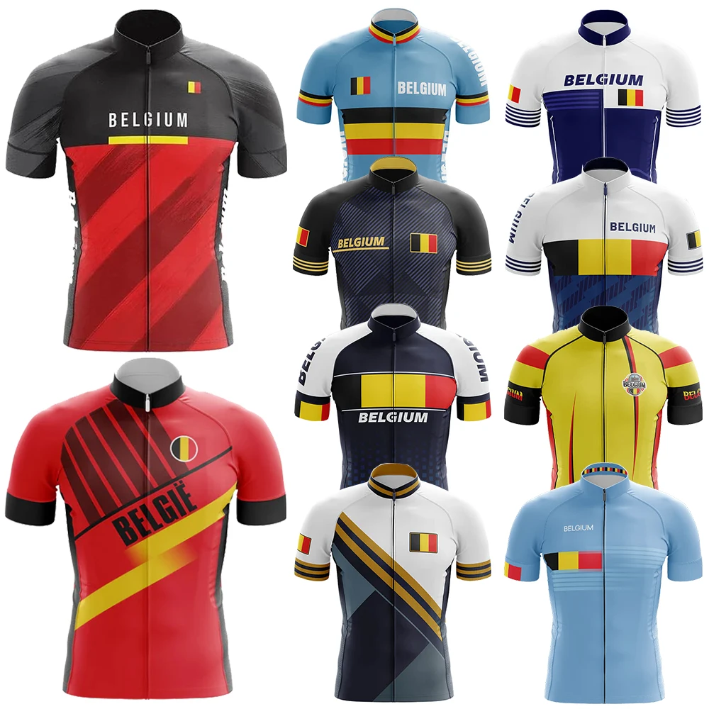 Belgium Cycling Jersey for Men, Breathable Short Sleeve, Bib Shorts, Durable 20D Gel Pad, Mountain Bicycle Clothing, New, V1
Belgium Cycling Jersey for Men, Breathable Short Sleeve, Bib Shorts, Durable 20D Gel Pad, Mountain Bicycle Clothing, New, V1