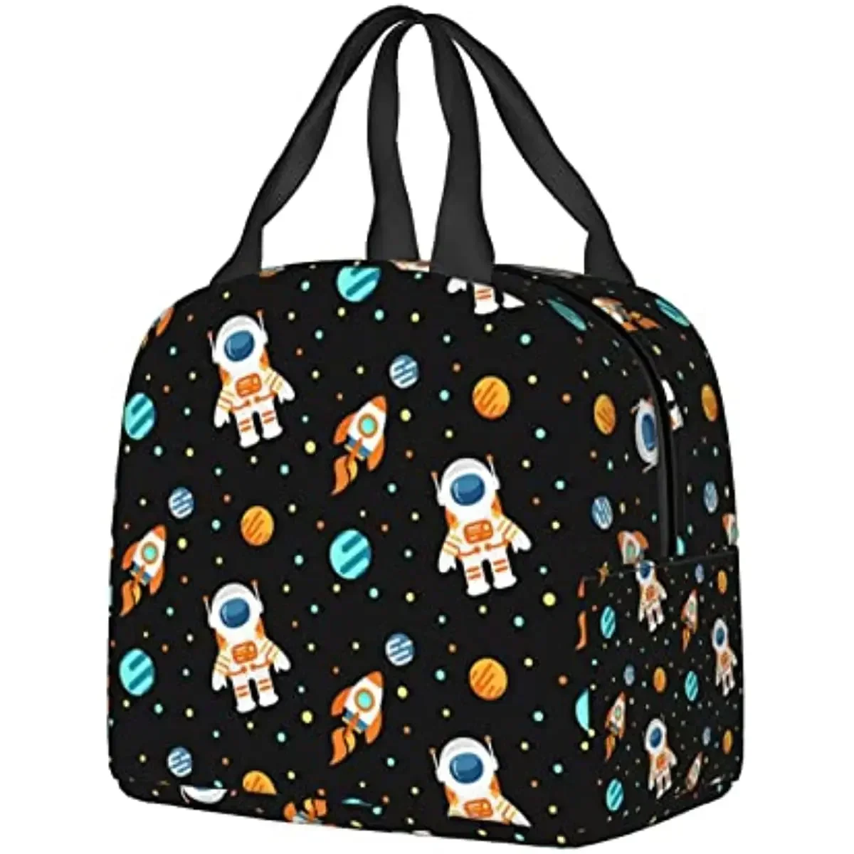 Space Astronaut Lunch Bag Black Planets Universe Insulated Cooler Lunch Box for for School Office Men Work Picnic Beach
Space Astronaut Lunch Bag Black Planets Universe Insulated Cooler Lunch Box for for School Office Men Work Picnic Beach