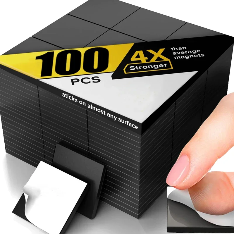 100/50PCS Magnetic Square Self Adhesive Magnets Soft Magnetic Sheets Flexible Sticky for Refrigerator Blackboard Office Stickers
100/50PCS Magnetic Square Self Adhesive Magnets Soft Magnetic Sheets Flexible Sticky for Refrigerator Blackboard Office Stickers