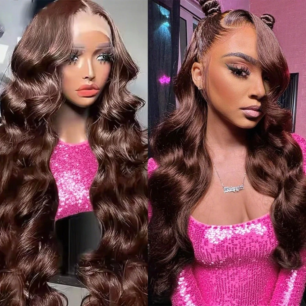 Плотность 220 # 4 шоколадно-коричневых парика из натуральных волос с волнистым эффектом 13x6, с кружевной передней частью, 13x4, бразильские HD-парики с кружевной фронтальной частью, предварительно проработанные, для женщин
Плотность 220 # 4 шоколадно-коричневых парика из натуральных волос с волнистым эффектом 13x6, с кружевной передней частью, 13x4, бразильские HD-парики с кружевной фронтальной частью, предварительно проработанные, для женщин