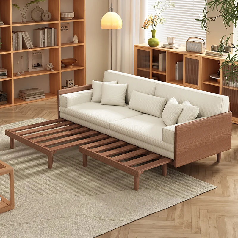 Ash wood log wind retractable sofa bed dual-purpose small apartment living room 2025 new solid wood double folding sofa
Ash wood log wind retractable sofa bed dual-purpose small apartment living room 2025 new solid wood double folding sofa