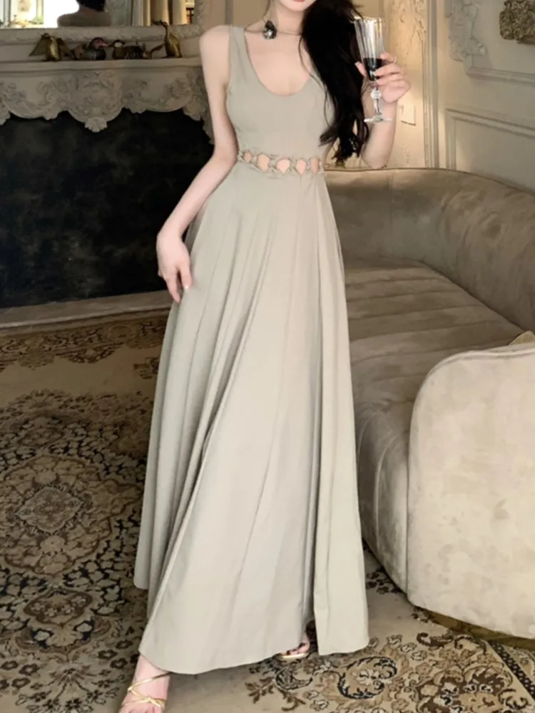 Summer Women Fashion Elegant Casual Midi Dress Sleeveless A-Line Party Birthday Clothes Female Solid Chic Vestidos New Robe
Summer Women Fashion Elegant Casual Midi Dress Sleeveless A-Line Party Birthday Clothes Female Solid Chic Vestidos New Robe
