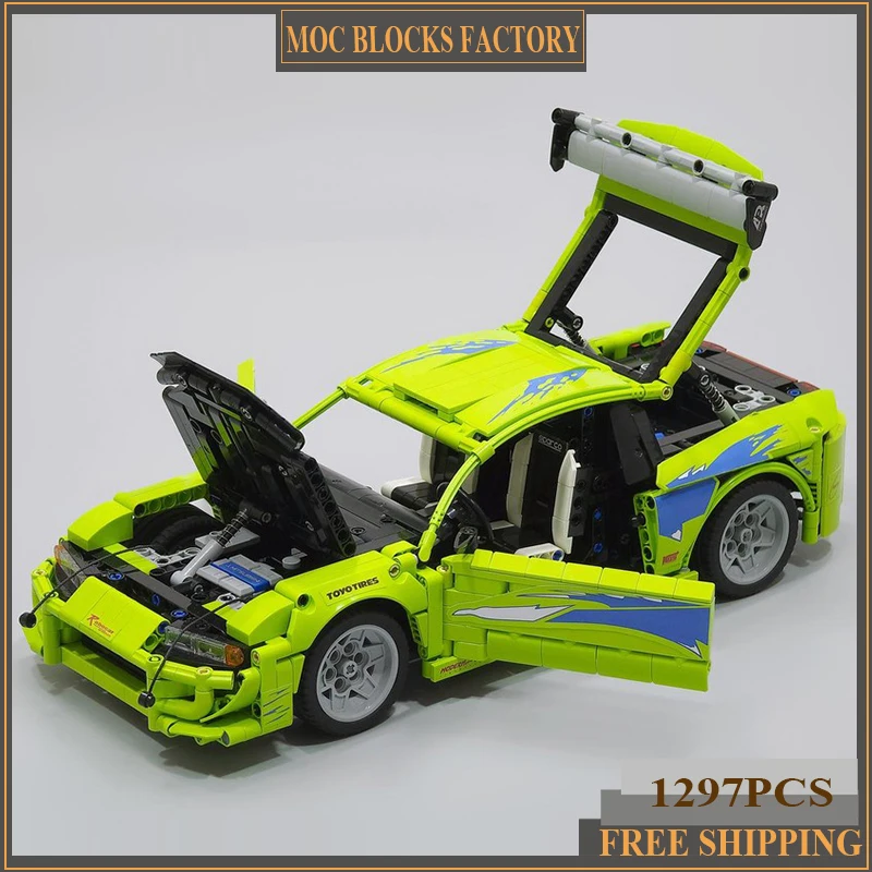 Скоростной чемпион, модель автомобиля из фильма, Moc, строительные кирпичи, затемнение 1:12, знаменитая модель быстрого фильма, технология, модульные блоки, сборка «сделай сам»
Скоростной чемпион, модель автомобиля из фильма, Moc, строительные кирпичи, затемнение 1:12, знаменитая модель быстрого фильма, технология, модульные блоки, сборка «сделай сам»