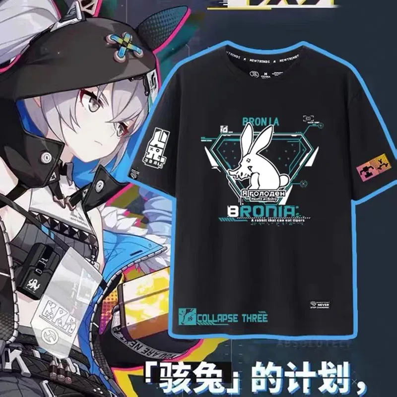 Game Honkai Impact 3 Haxxor Bunny Cosplay Men Women Short Sleeve T-shirt Top Couple Casual Clothes Round Collar Tee Summer
Game Honkai Impact 3 Haxxor Bunny Cosplay Men Women Short Sleeve T-shirt Top Couple Casual Clothes Round Collar Tee Summer