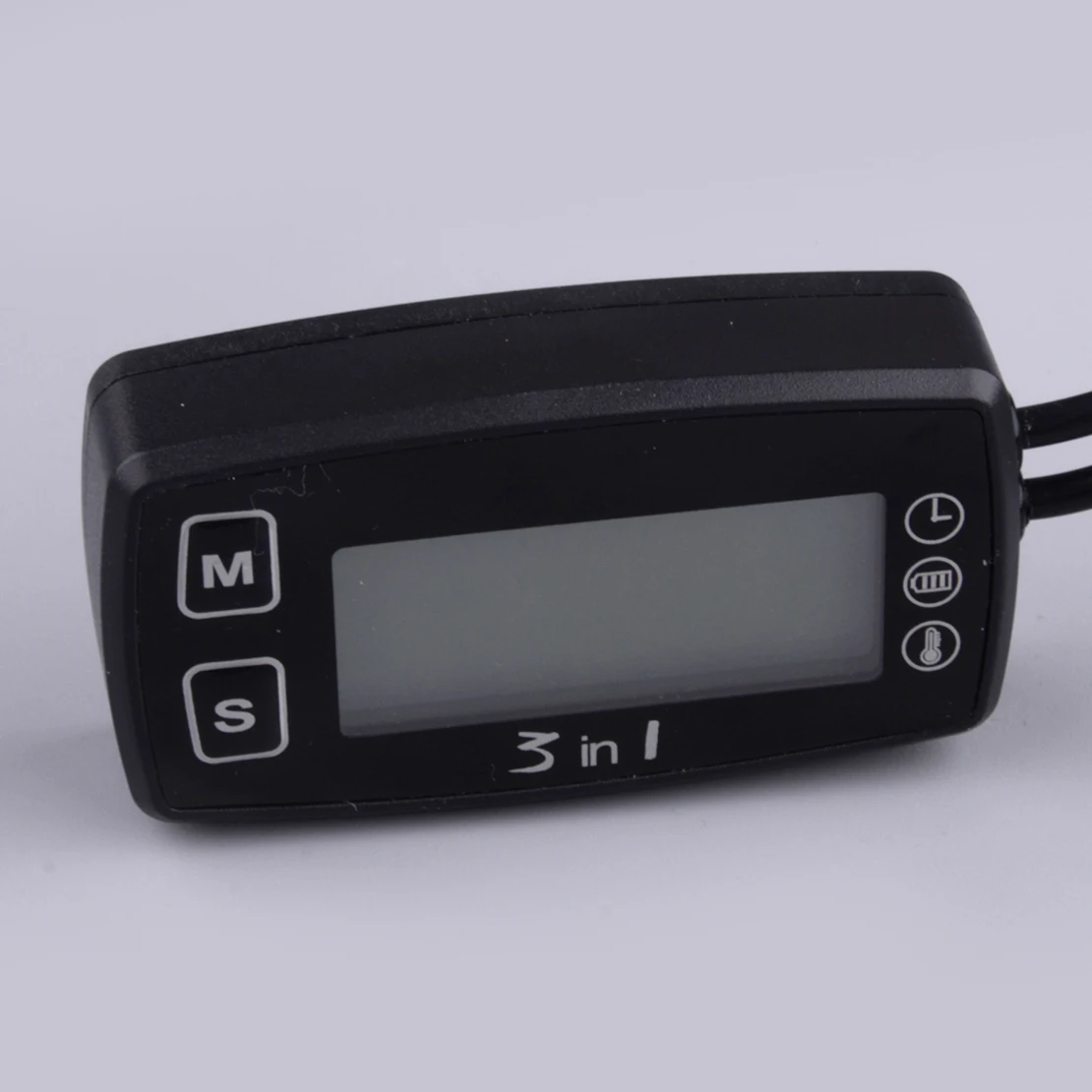 3-In-1 LCD Digital Clock Thermometer Voltmeter Voltage Meter Monitor Waterproof for Motorcycle Car Go Kart ATV 8-60V Universal
3-In-1 LCD Digital Clock Thermometer Voltmeter Voltage Meter Monitor Waterproof for Motorcycle Car Go Kart ATV 8-60V Universal