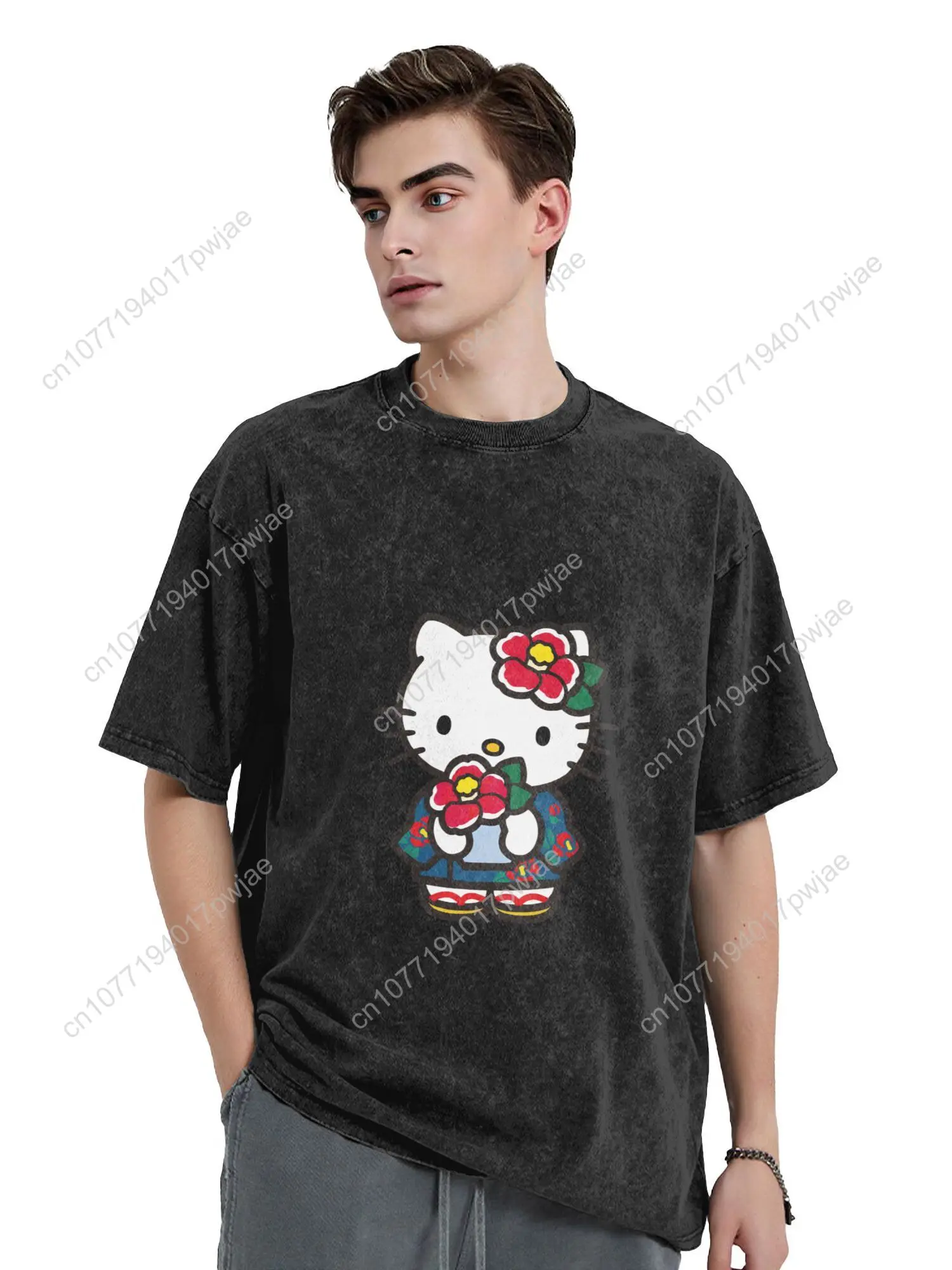 Sanrio Hello Kitty Vintage Washed Oversized T-Shirt - Distressed Soft Relaxed Fit Unisex Retro Streetwear Tee Cosplay T-Shirt
Sanrio Hello Kitty Vintage Washed Oversized T-Shirt - Distressed Soft Relaxed Fit Unisex Retro Streetwear Tee Cosplay T-Shirt
