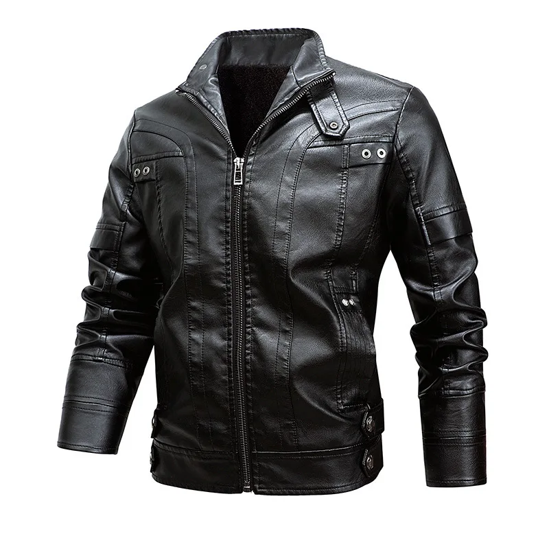 Mens High Quality PU Leather Jacket Classic Motorcycle Autumn Winter Male Clothes Retro American Style Mens Leather Jackets
Mens High Quality PU Leather Jacket Classic Motorcycle Autumn Winter Male Clothes Retro American Style Mens Leather Jackets