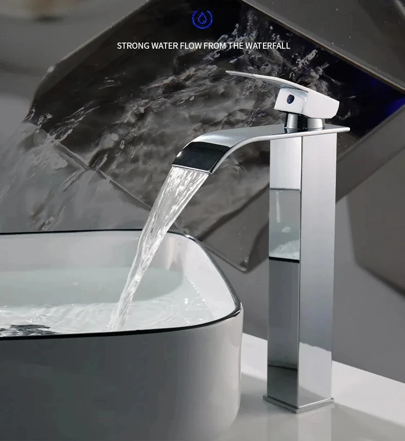 Copper core waterfall stainless steel basin faucet for bathroom, kitchen, sink, hot and cold dual control faucet
Copper core waterfall stainless steel basin faucet for bathroom, kitchen, sink, hot and cold dual control faucet
