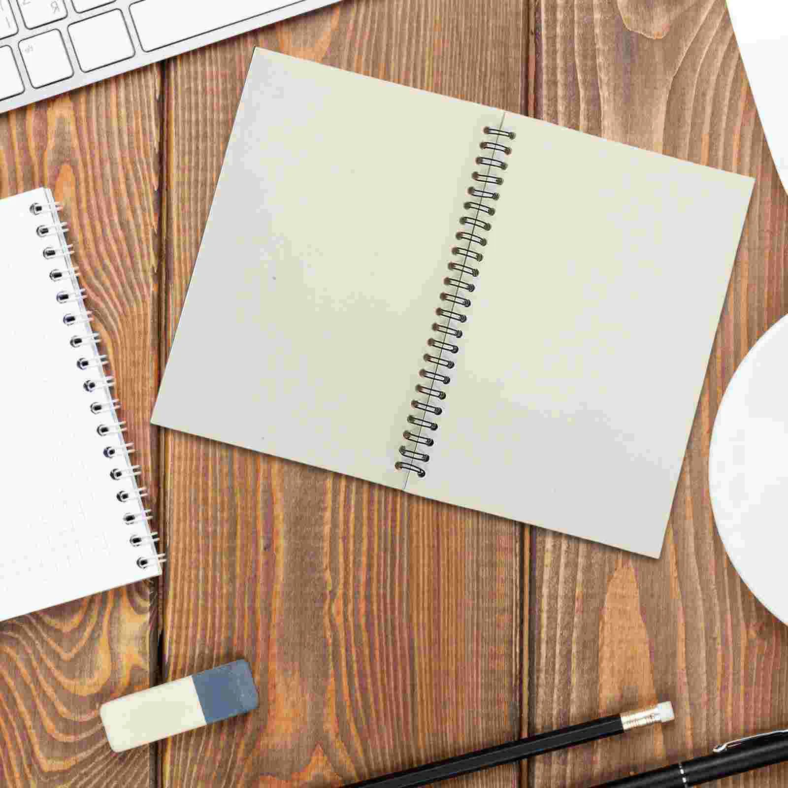 Kraft Spiral Sketchbook Vintage Notebook for Students Office Writing Drawing Black Cover 210mmx148mm Sturdy Pages EasyTearOut
Kraft Spiral Sketchbook Vintage Notebook for Students Office Writing Drawing Black Cover 210mmx148mm Sturdy Pages EasyTearOut