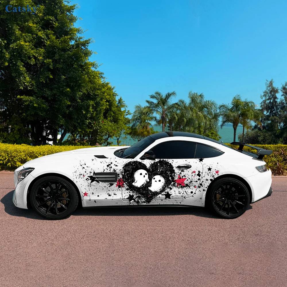 Colorful Ghost Heart Stars Car Vinyl Wraps Decal Self-adhesive PVC Sticker Suitable for Trucks SUV Decor Auto Accessories Gift
Colorful Ghost Heart Stars Car Vinyl Wraps Decal Self-adhesive PVC Sticker Suitable for Trucks SUV Decor Auto Accessories Gift