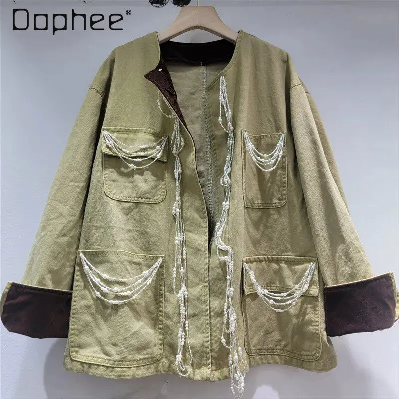 Women's Mid-Length Coat Spring 2026 New Loose Versatile Simple Yet Not Minimalist Coat Women Winter Jacket
Women's Mid-Length Coat Spring 2026 New Loose Versatile Simple Yet Not Minimalist Coat Women Winter Jacket