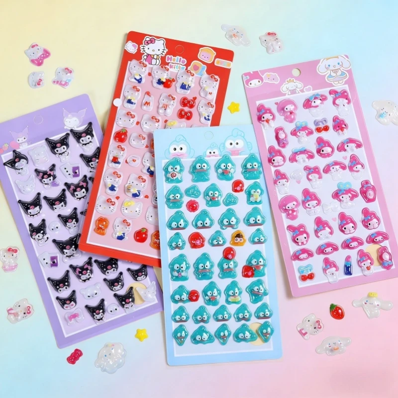 New Sanrio 3D Embossed Stickers Kitty Melody Cinnamoroll Cartoon Decorative Stickers, DIY Craft Supplies Gift for Anime Fans
New Sanrio 3D Embossed Stickers Kitty Melody Cinnamoroll Cartoon Decorative Stickers, DIY Craft Supplies Gift for Anime Fans