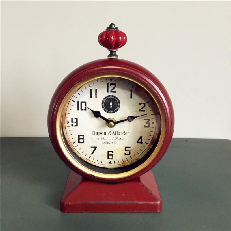 American Vintage Table Clock Originality Ornament Living Room Bedroom Table Clock Entrance Simple Dekorative Uhr Home Decor HQ40
American Vintage Table Clock Originality Ornament Living Room Bedroom Table Clock Entrance Simple Dekorative Uhr Home Decor HQ40