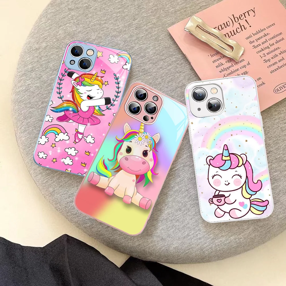 Pink Unicorn Rainbow Phone Case Tempered Glass For Iphone 14 13 12 11 Pro Mini XS MAX 14Plus X XS XR Cover
Pink Unicorn Rainbow Phone Case Tempered Glass For Iphone 14 13 12 11 Pro Mini XS MAX 14Plus X XS XR Cover