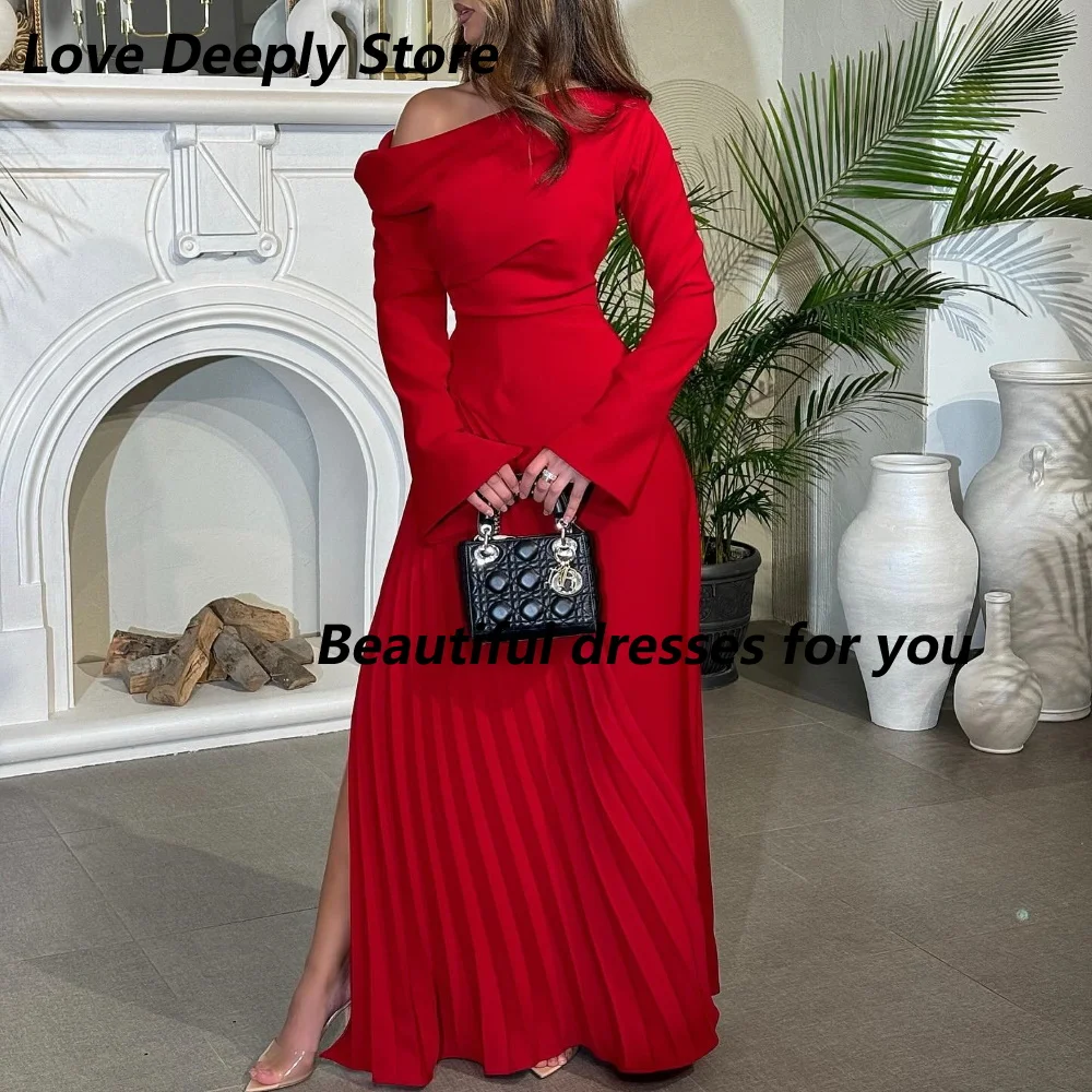 Customized Long Sleeves Evening Dresses One Shoulder Side Split Prom Gowns Floor Length Formal Occasion Cocktail Party Gown
Customized Long Sleeves Evening Dresses One Shoulder Side Split Prom Gowns Floor Length Formal Occasion Cocktail Party Gown