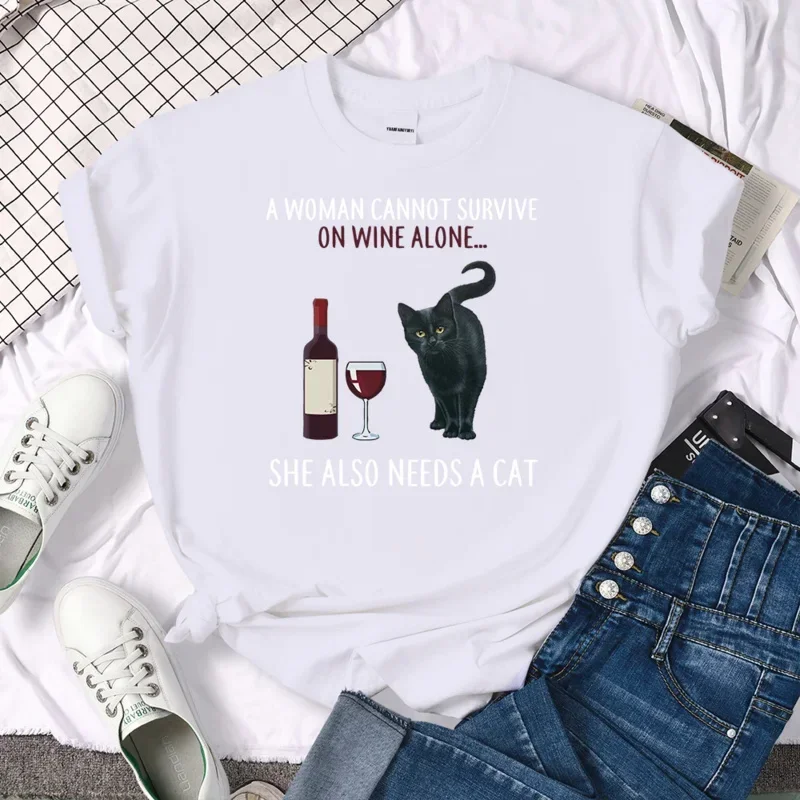 CartoonLooseTshirtAWomanCannotSurviveOnWineAlonePrintwomen'sTshirtsHomeCrewneckTopTraveringSoftWomenT-рубашки
CartoonLooseTshirtAWomanCannotSurviveOnWineAlonePrintwomen'sTshirtsHomeCrewneckTopTraveringSoftWomenT-рубашки