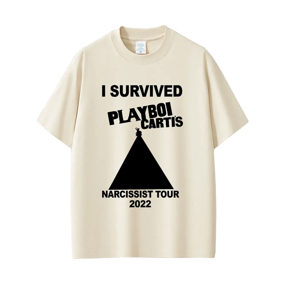 I Survived Playboi Carti Narcissist Tour 2022 T Shirts I AM MUSIC Logo T-shirt Men Women's Fashion Hip Hop Opium Cotton T-shirts
I Survived Playboi Carti Narcissist Tour 2022 T Shirts I AM MUSIC Logo T-shirt Men Women's Fashion Hip Hop Opium Cotton T-shirts