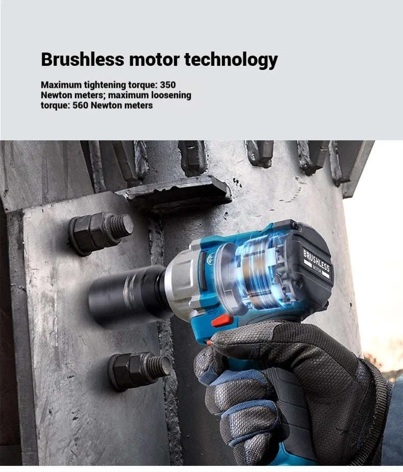 Bosch GDS18V-350 Cordless Brushless High Torque Impact Wrench 18V Lithium Ion for Construction Scaffolders Professional Tool
Bosch GDS18V-350 Cordless Brushless High Torque Impact Wrench 18V Lithium Ion for Construction Scaffolders Professional Tool